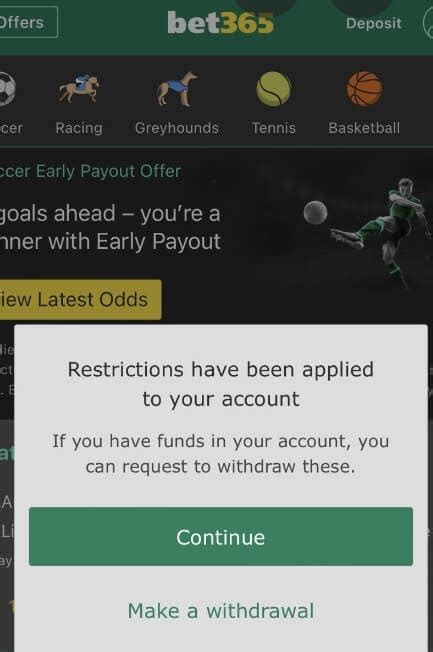 Bet365 mx players account was blocked during
